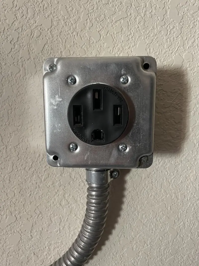 NEMA 14-50 outlet installed for Smart Home Electrical in Ashburn
